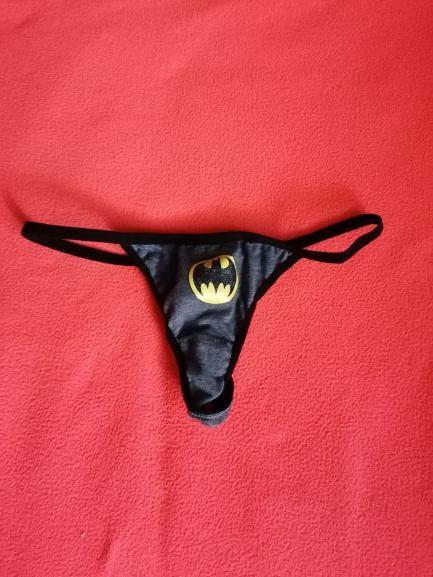 Süßer schwarzer Batman-Slip sucht Interessenten  - Getragene Slips - Beelitz