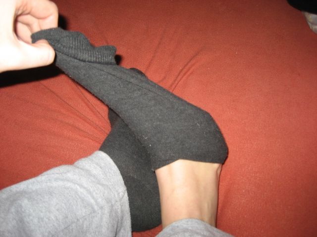 Durchgeschwitzte Socken von meinen Füßen - Getragene Socken - xxx