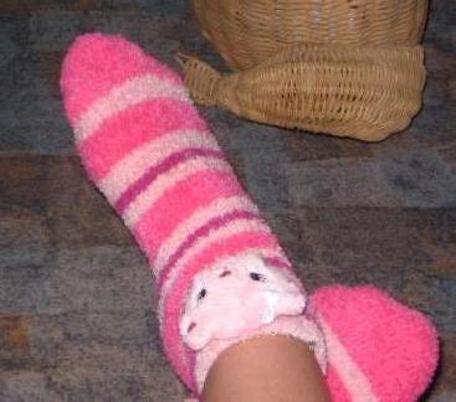 Krankenschwestersocken - Getragene Socken - 50441