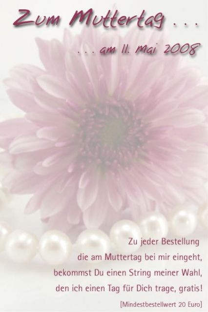 Gratis String zum Muttertag - Getragene Strings - Sliperia